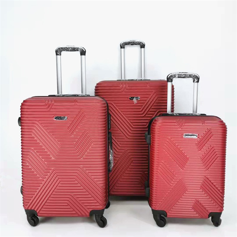 Red Color ABS Trolley Bag Luggage Set with Durable Iron Trolley – Trolley Bag and Travel Luggage price