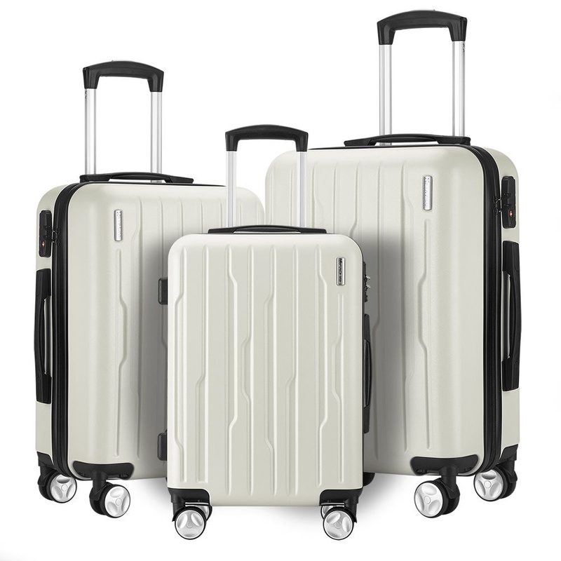 3 Pieces ABS Hard Hand Trolley Luggage Set for Travel – Trolley Bag and Travel Luggage price