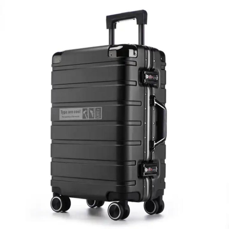 ABS PC Hard Shell Aluminum Frame Suitcase Luggage Mute Wheels – Luggage Set and Trolley Case price