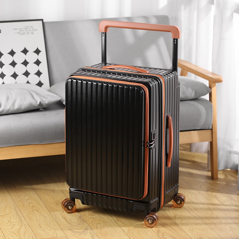 Boarding Case Front Zipper Luggage Expansion Three-Piece Combination Suitcase – Luggage and Luggage Set price