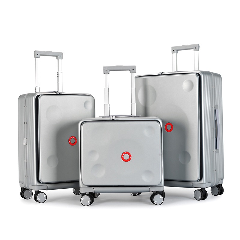 Drop Shipping Carry on Size Aluminum Frame Opening Trolley Suitcase MOQ. 1PC – Trolley Suitcase and Aluminum Frame Trolley Suitcase price