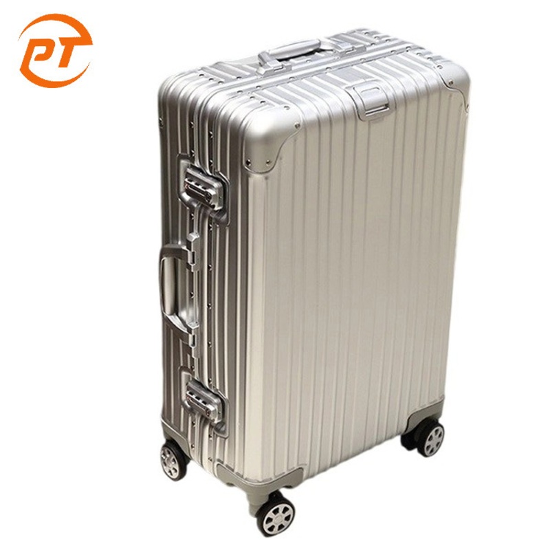 Factory Aluminium Suitcase Luggage Set OEM Trendy Wholesale Trolley Travelling Luggage Suitcase Bag with Telescopic Handle – Aluminium Suitcase and Aluminium Luggage price