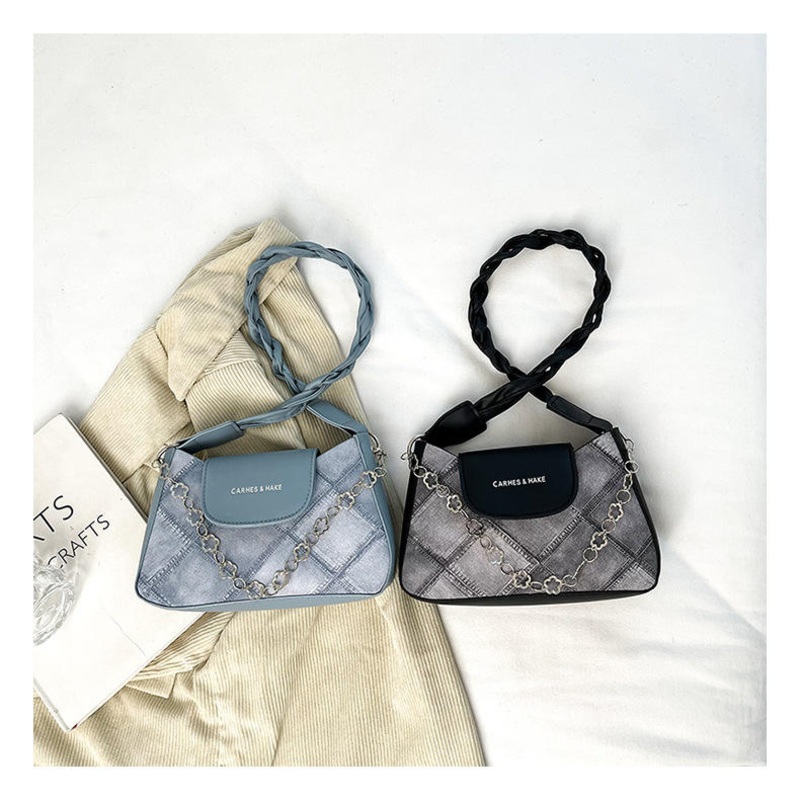 Fashion Chain Design Underarm Bags for Women 2025 New Trendy Luxury Single Shoulder Crossbody Womens Hand Bags Sac Tendance – Shoulder Bag and Lady Shoulder Bag price