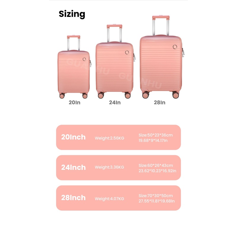 Luxury Spinner Luggage – Genuine Leather Accents & RFID-Blocking Pockets – Luggage Bag Sets and Trolley Case price