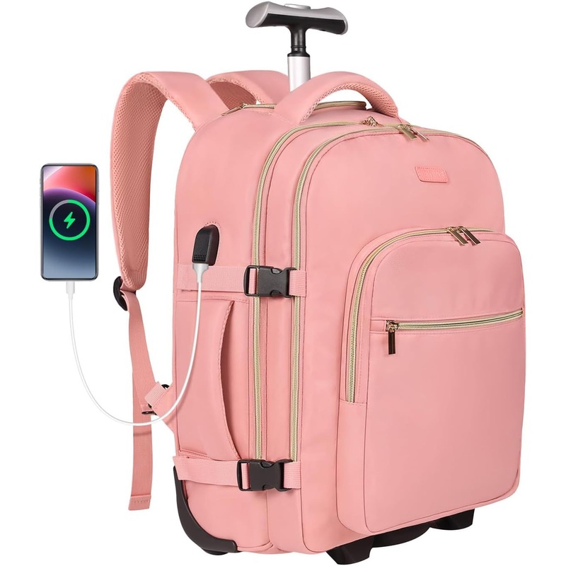 Rolling Backpack Carry on Laptop Travel Backpack with Wheels Carry on Luggage Business Trolley Backpack Bag – Rolling Backpack and Trolley Backpack price