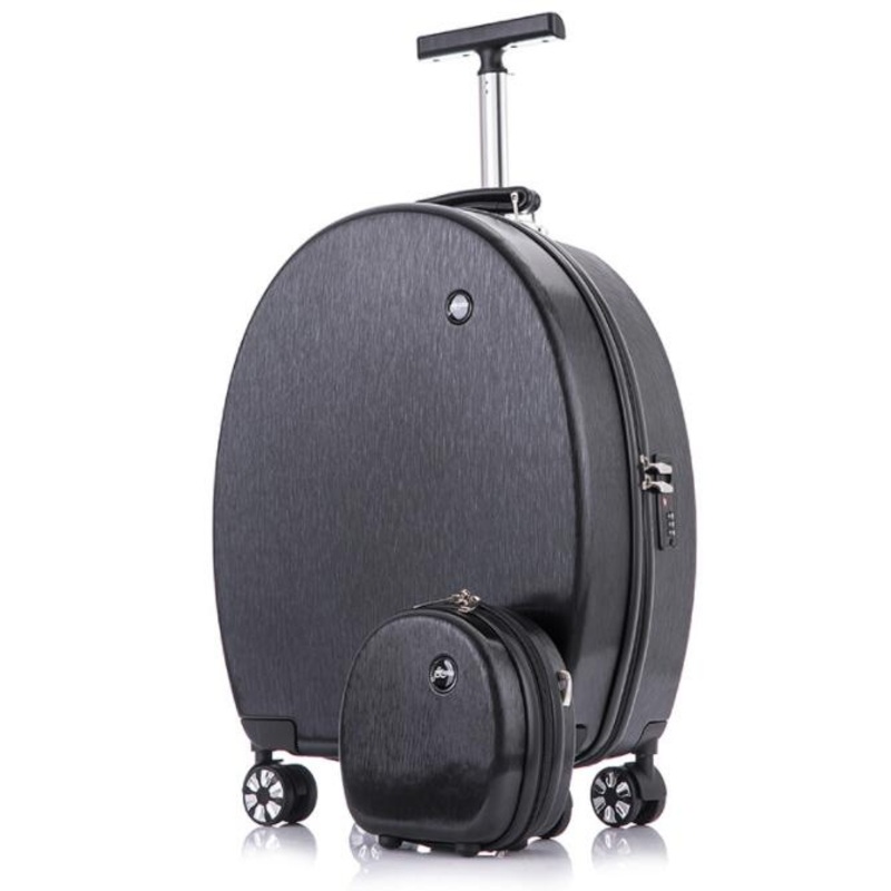 Round Lovely Fashion Trolley Travel Luggage for Women Cosmetic Case Set – Round Luggage and Cosmetic Case price