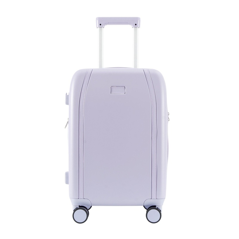 PU Leather Strip High Quality Trolley Travel Bags Luggage Set Spinner Wheels ABS Luggage – ABS Luggage and Trolley Luggage price
