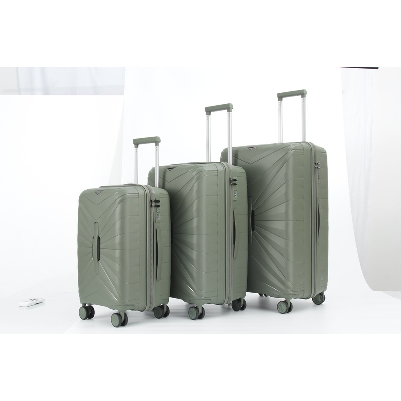 Wholesale High-Grade Custom Logo Trolley Suitcase Luggage PP Material Luggage Set – PP Luggage and Trolley Luggage price