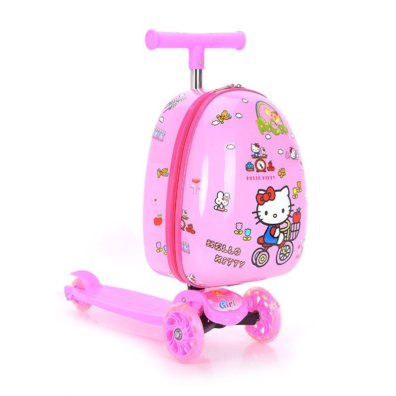 16 Inches Childrens Waterproof Anti-Theft Skateboard Suitcase Cute Cartoon Printing Universal Wheel Skateboard Luggage – Kid Luggage and Trolley Case price