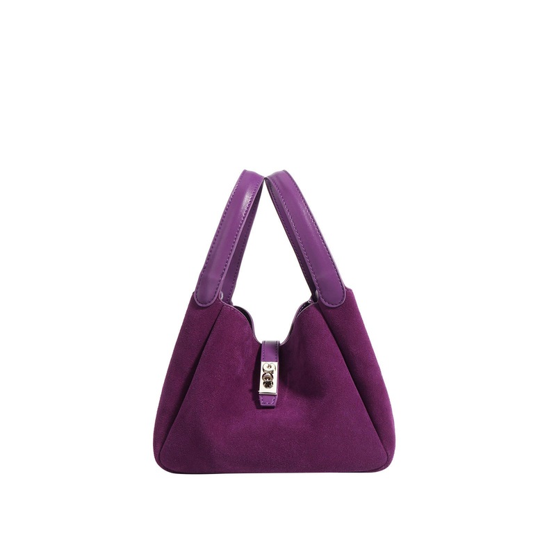 2025 Custom Logo Mini Tote Ladies Handbag with Top Handle Elegant Commuting Winter Handbag Suede Leather Women Bag Shoulder Bag – Hand Bag and Shoulder Bag price