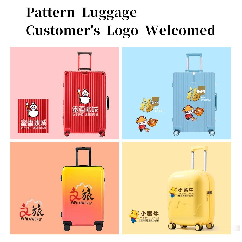 Customized Logo Pattern Luggage Trolley Luggage Set 18 Luggage Suitcase – Carry on Luggage and Luggage Bag price