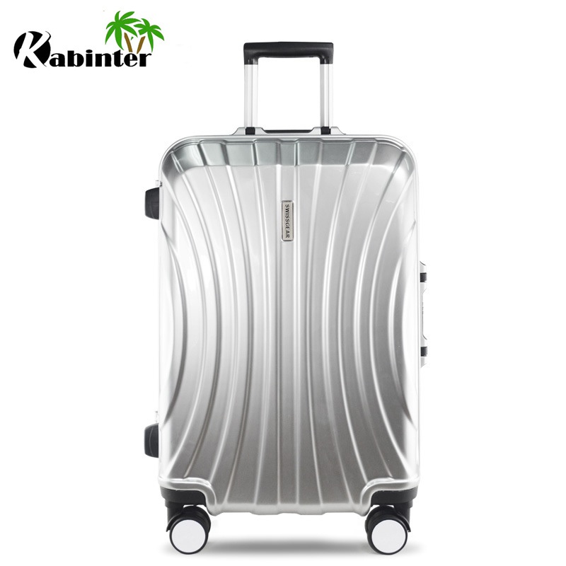 Fashionable Aluminum Frame Trolley Luggage with 4 Wheels ABS+PC Hardshell Luggage Set – Trolley Luggage and Aluminum Frame Luggage price