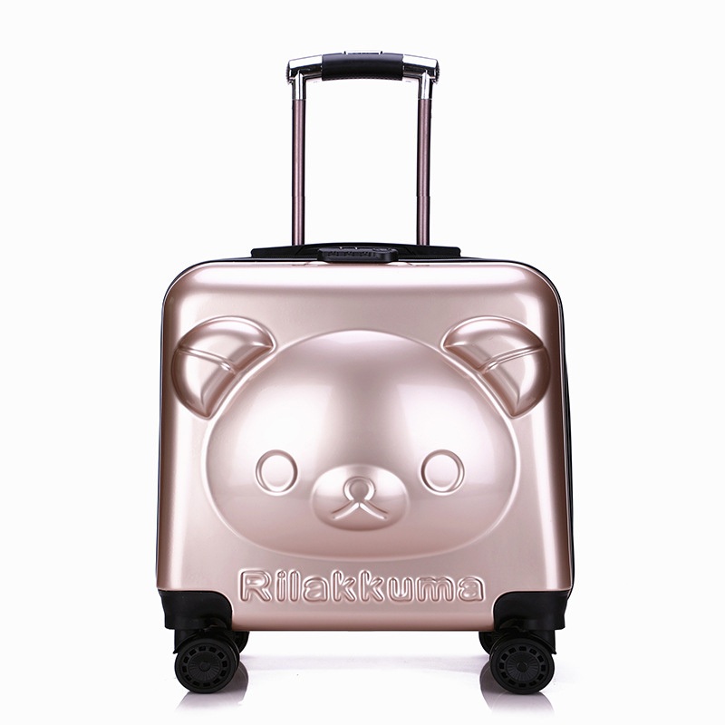 18in 3D Bear Emoji Kids Square Hardside Upright Luggage Travel Suitcase – Suitcase and Luggage Set price