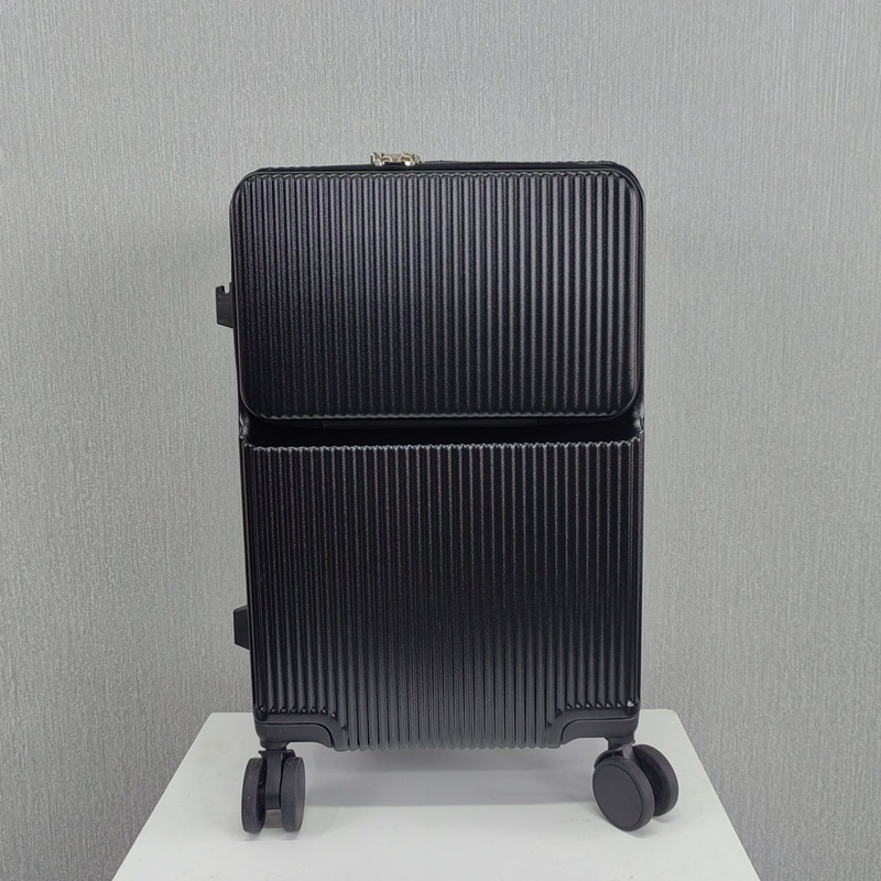 Executive Front-Opening Spinner Luggage Premium Wheeled Koffer with Cup Holder and USB Charging Port – Front Open Luggage and Wheel Luggage price