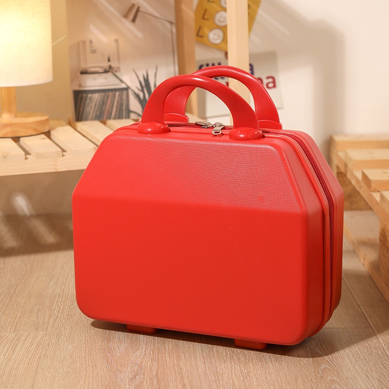Red Hard Beauty Case Valise Mini Luggage Organizer Makeup Suitcase for Women – Mini Luggage and Valise price