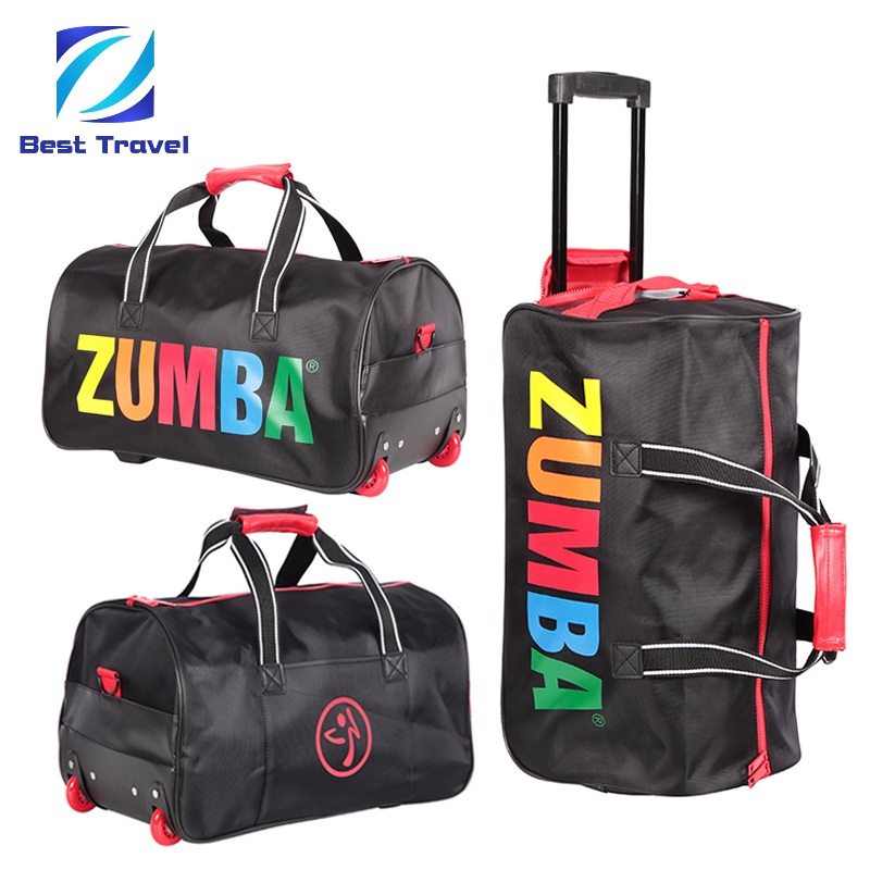 Wholesale Fashion Leisure Promotional Travelling Wheeled Duffel Sport Gym Carry on Cabin Duffle Hand Shoulder Trolley Travel Luggage Bag – Trolley Case and Travel Case price