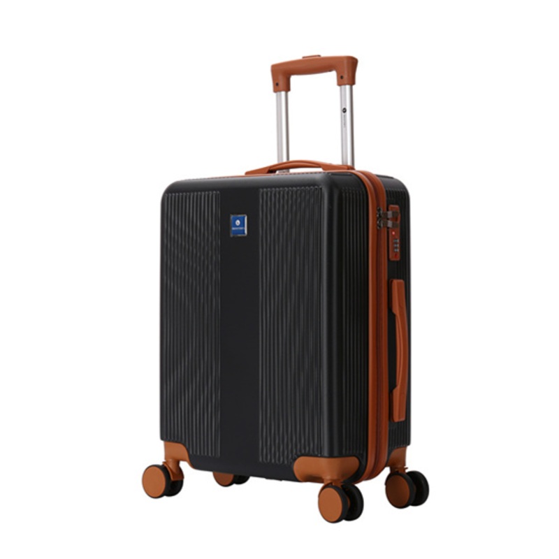 Cabin Luggage Brown Fittings Suitcase with Spinner Wheels Trolley Case (XHA253) – ABS Luggage and Trolley Case price