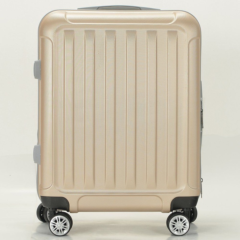 Champagne Classical Design Travel Luggage with Zipper Closure 4 Wheels – Wholesale Travel Luggage and Luggage price