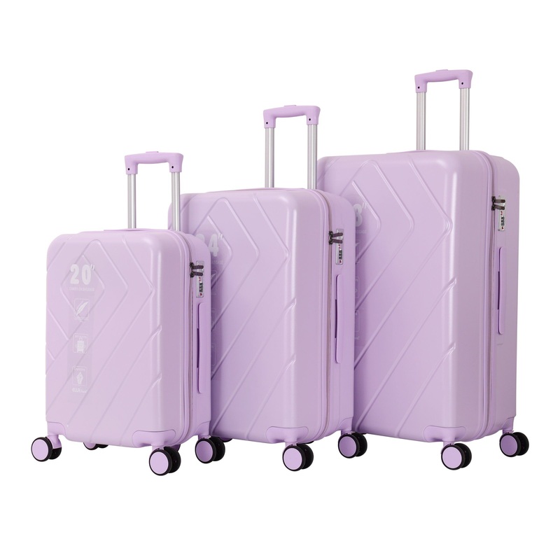 Cheap Travel Durable 3PCS PC Material Trolley Suitcase Rolling Hard Shell Spinner Cabin Box Luggage Bag Set – ABS+PC Luggage and Luggage Bag price