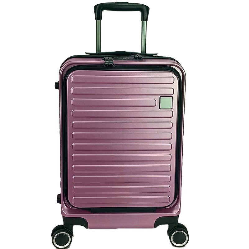 Wholesale Custom Leisure Style Trolley Case Front Open Luggage with Built-in Tsa Lock – Trolley Case Luggage and Trolley Luggage price