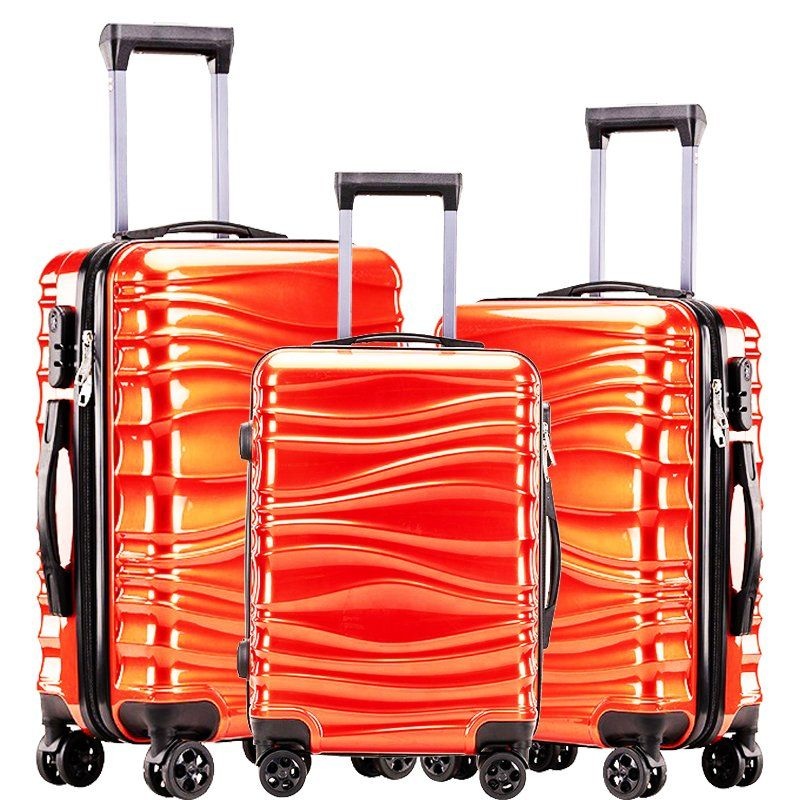 Best Selling Fashioin Glossy Polycarbonate and ABS Travel Trolley Luggage Suitcase of 3-Piece Set – Suitcase and Travel Luggage price