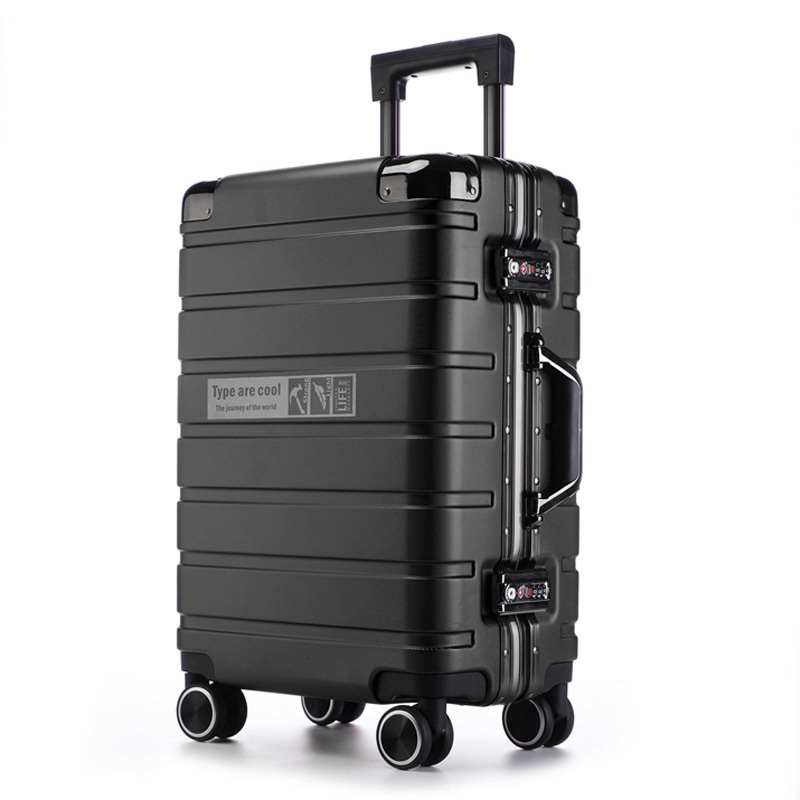 Business Aluminum Frame Travel Trolley Suitcase with Universal Wheels Travel Luggage – Luggage and Luggage Set price