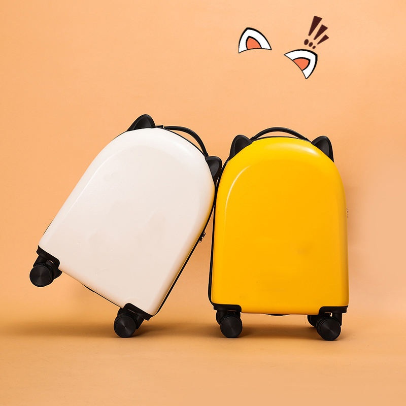 Little Girl Cute Cartoon 18-Inch Luggage Double Wheel Universal Wheel Mute Kids Luggage Sets – Best Luggage and Carry on Luggage price