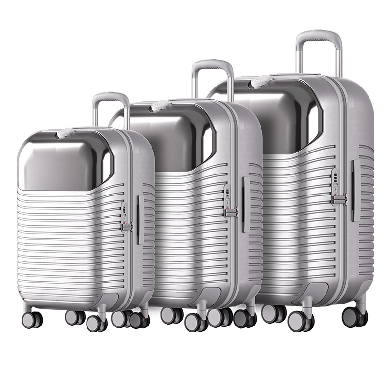 New Front Opening Business Suitcase, 20 Inch Boarding Tsa Lock Side Open Travel Luggage – Luggage and Front Open Luggage price