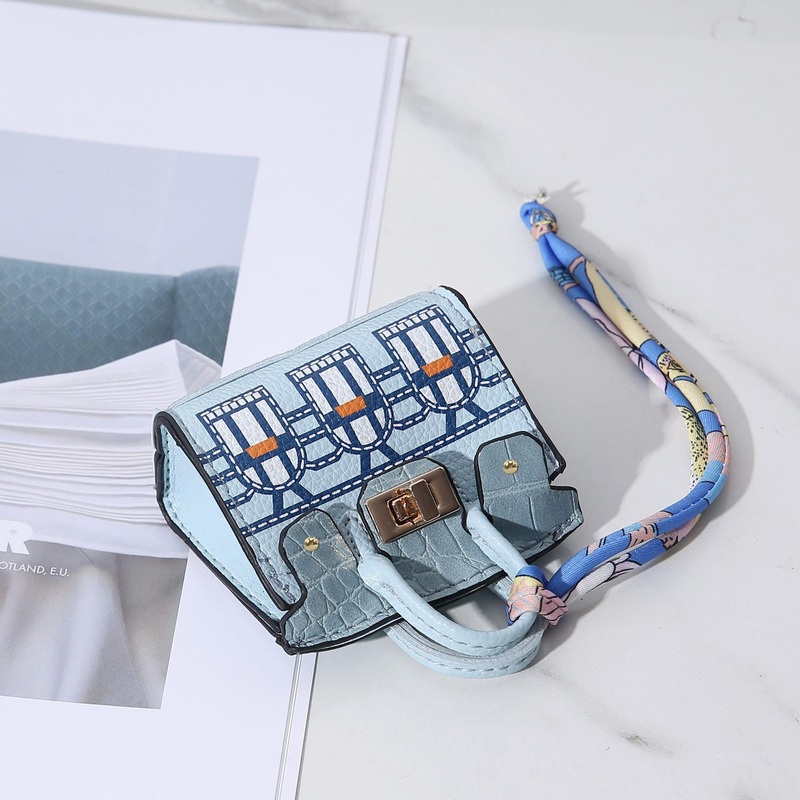 New Style Luxury PU Leather Mini Wallet Bag Car Key Chain Gift Designer Coin Purse Bag Pendant Keychains – Hand Bag and Shoulder Bag price