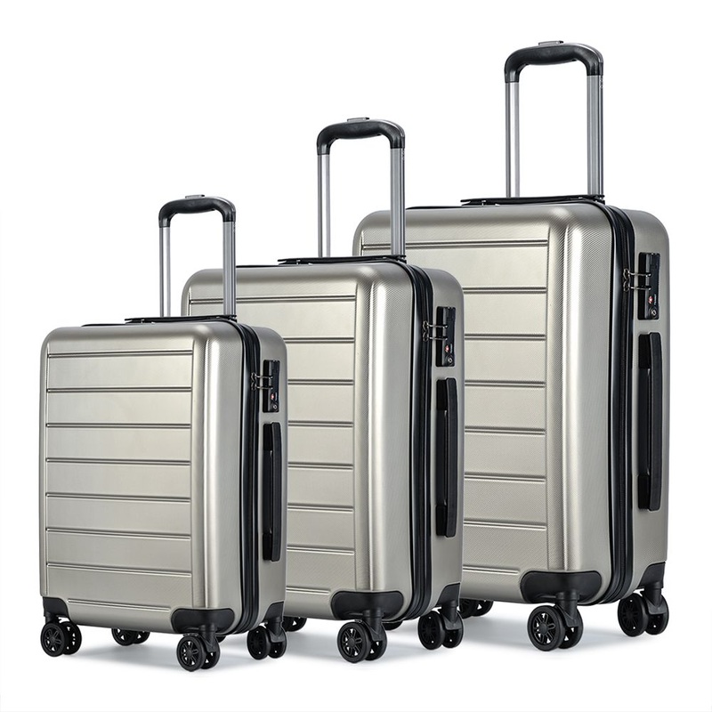 3 Pieces ABS Luggage Set with Tsa Lock and Double Wheels – Luggage and Suitcase price