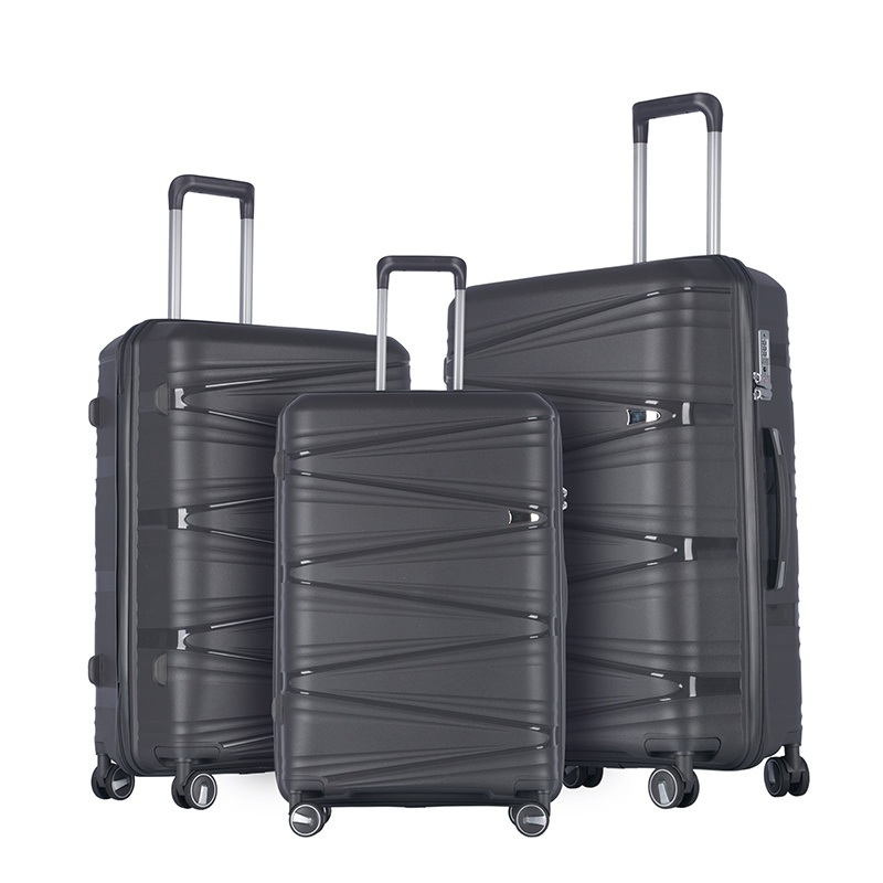 4PCS Set PP Spinner Wheel Tsa Lock Double Zipper Travelling Bags Hand Trolley Luggage Bags – Luggage Set and Suitcase Bag price