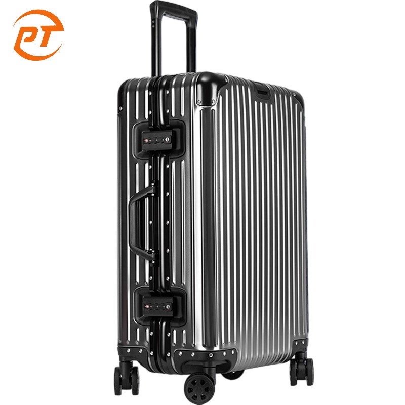 Factory OEM Aluminium Trolley Luggage Bag Travel Suitcase Portable Wheel Rolling Luggage Set Germany France America – Aluminium Suitcase and Aluminium Luggage price