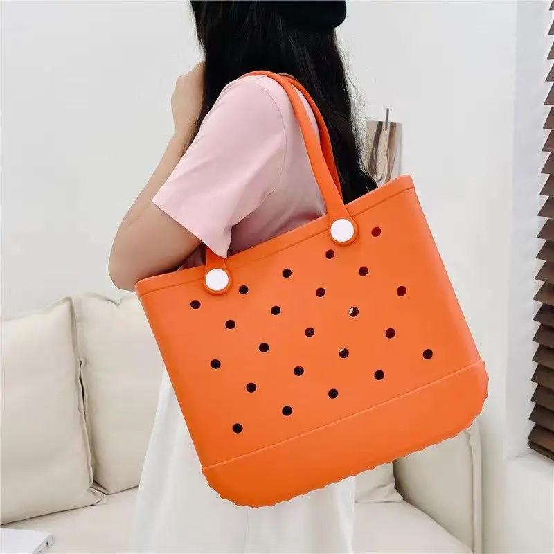 New Best Seller EVA Waterproof XL Handbag Durable Bogg Bag Simply Southern EVA Beach Tote Bag Silicone Beach Bag – Hand Bag and Shoulder Bag price