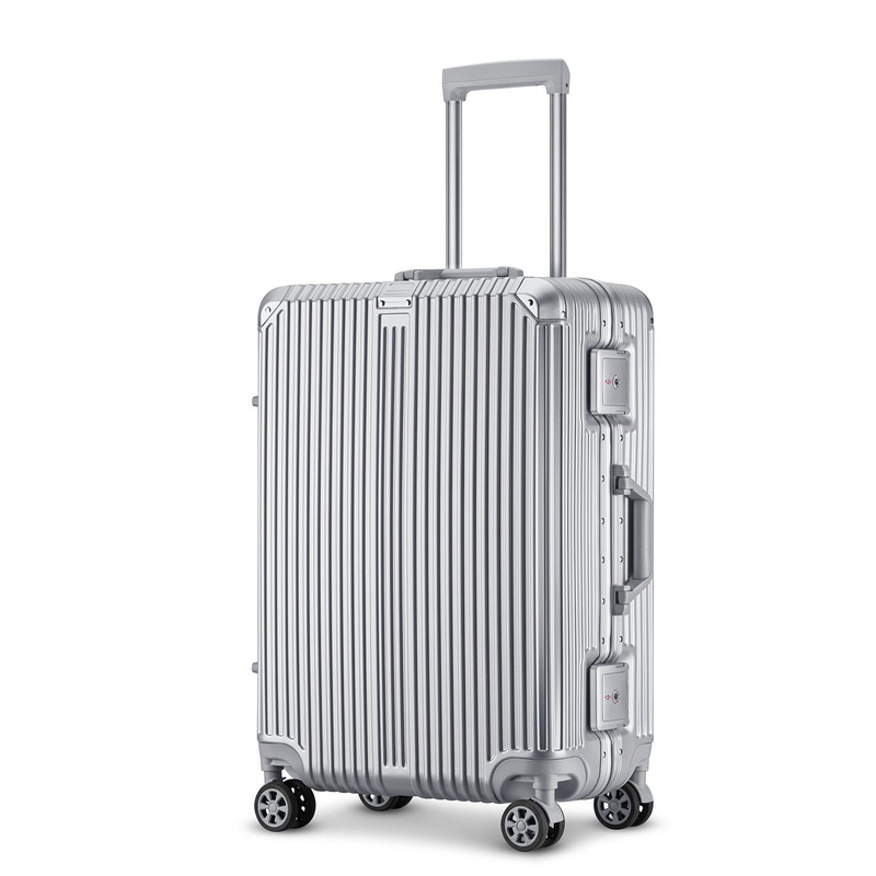Premium Aluminum Trolley Luggage with Tsa Lock  High-Quality Travel Suitcase with Silent Spinner – High Quality Travel Luggage and Tsa Lock Luggage price