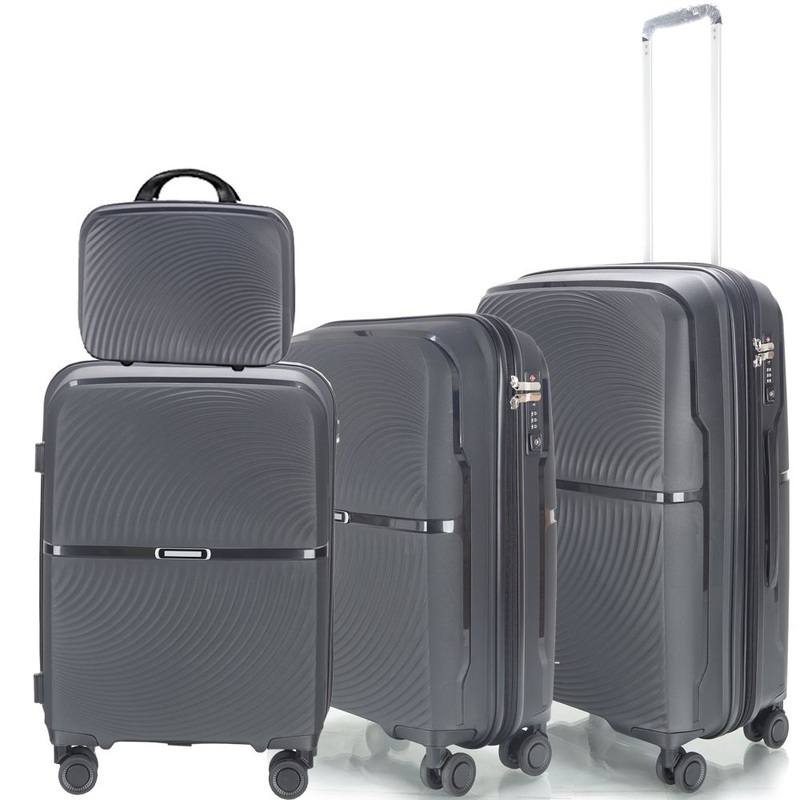 4 Sizes PP Luggage Sets Factory Price Anti-Theft Suitcase Maleta De Polipropileno – Maleta and Maleta De Polipropileno price