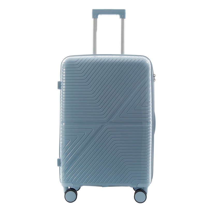 Blue Color Cost Effective PP Trolley Suitcases Spinner Wheels Rotated Luggage Sets – PP Luggage and Trolley Luggage price
