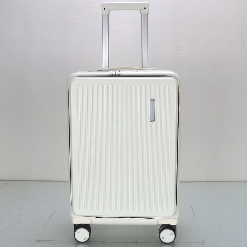 Pearl White Front Open Travel Luggage Zipless Metal Frame with Tsa Lock – Wholesale Travel Luggage and Luggage price