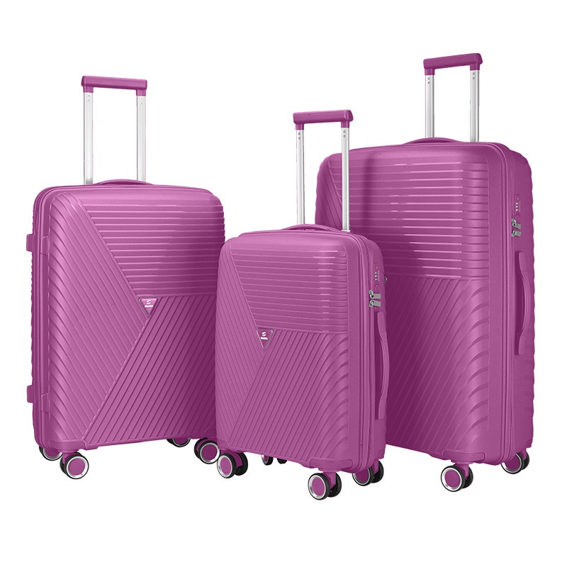 PP Luggage Custom Logo Set 20 24 28 Inch Travel Suitcase Polypropylene – Suitcase Set and Luggage Set price