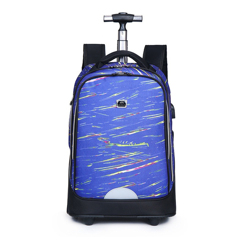 Big Capacity Compact Wheeled Laptop Trolley Backpack Teens – Backpack and Trolley Luggage price