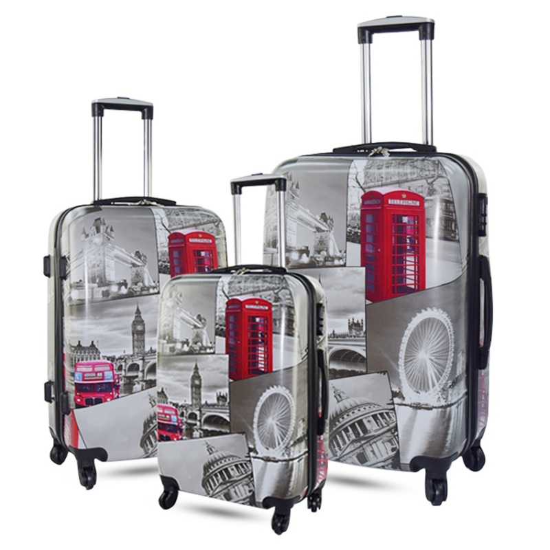Custom Promotional Travelling OEM Print Suitcase Printing Trolley Travel Spinner Luggage – Suitcase and Travel Luggage price