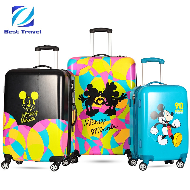 Customize Spinner ABS PC Printing Luggage Travel Trolley Suitcase – Trolley Luggage and Luggage Bag price