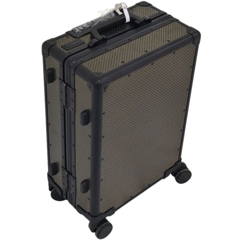 Golden Color Carbon Fiber Trolley Travel Luggage Case with 360 Degree Wheels – Carbon Fiber Luggage and Golden Color Luggage price