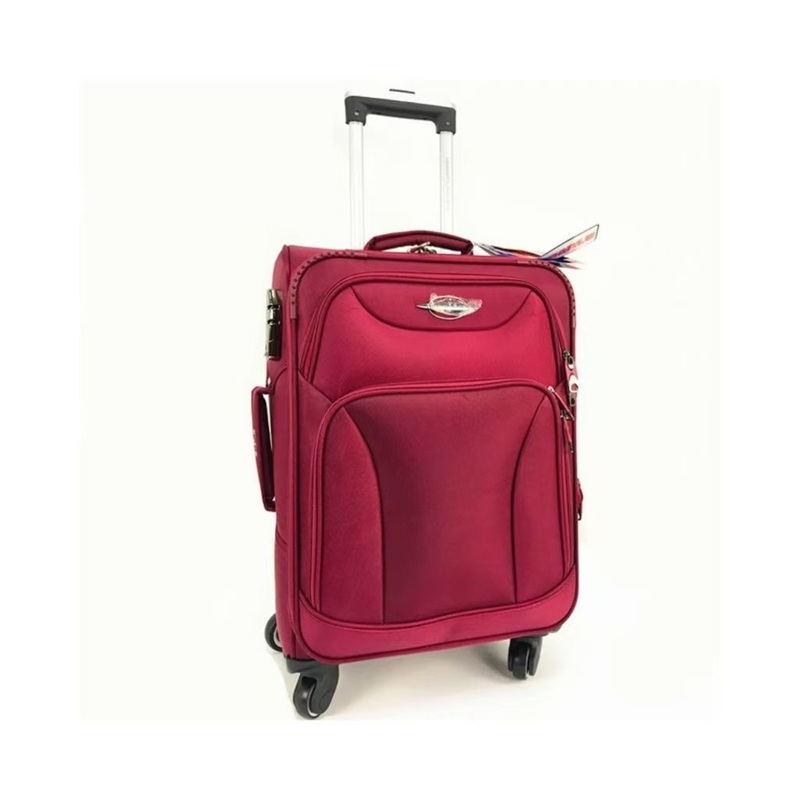 Lightweight 4 Wheel Red Polyester Soft EVA Travel Luggage Set – EVA Luggage Set and Polyster Luggage Set price