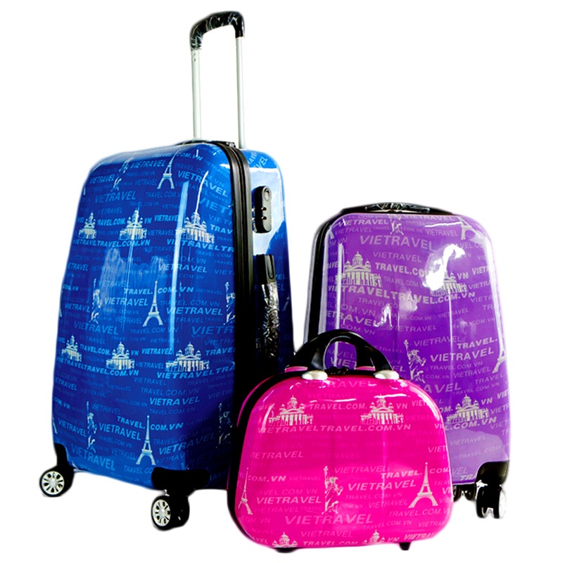Wholesale 4 PCS Travel Suitcase ABS PC Printed Women Luggage Bag Sets – Travel Bags Luggage Set and Luggage Sets for Women price
