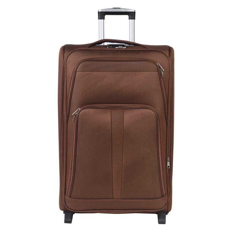 4 PCS Brown EVA Cloth Zipper Lock Travel Suitcase Set Trolley Luggage – Trolley Luggage and ABS PC Luggage price