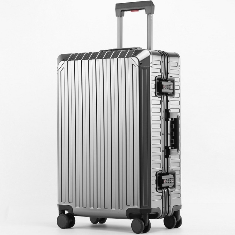 Black Luxury Hard Shell All Aluminum Magnesium Alloy Luggage – High Quality and Fashion price