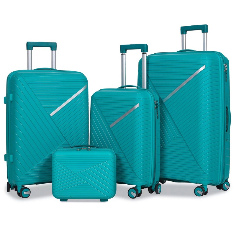 Cross Border Foreign Trade Three Piece Set, Four Piece Set, Injection Molded PP Integrated Material, Dry Wet Separation Trolley Luggage – Suitcase Set and Luggage Set price
