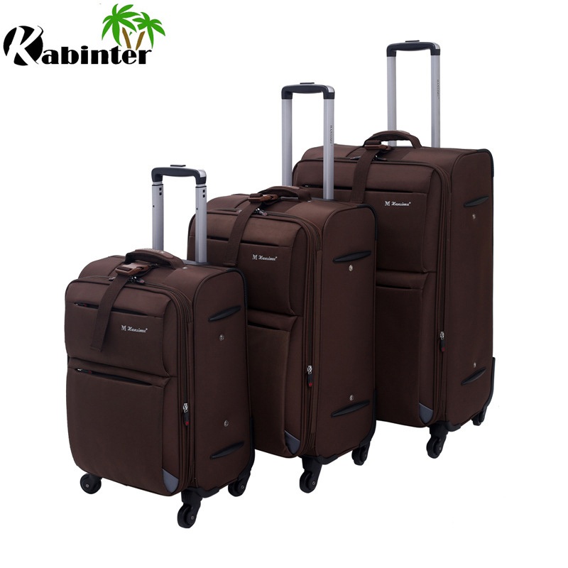 Durable Soft Trolley Luggage Expandable Zip Travel Luggage with 4 Wheels China Manufactory – Trolley Luggage and Luggage Set price