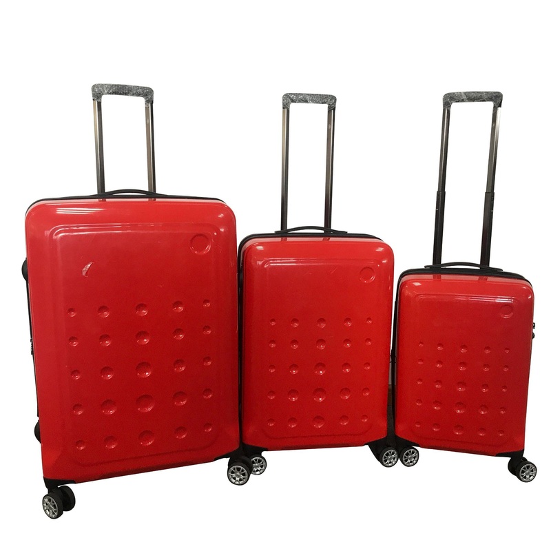 Factory Price Travel Luggage Support OEM Bright Red 20/24/28inch ABS+PC Luggage Set – OEM Luggage Set 20/24/28inch and Factory Price ABS+PC Luggage price