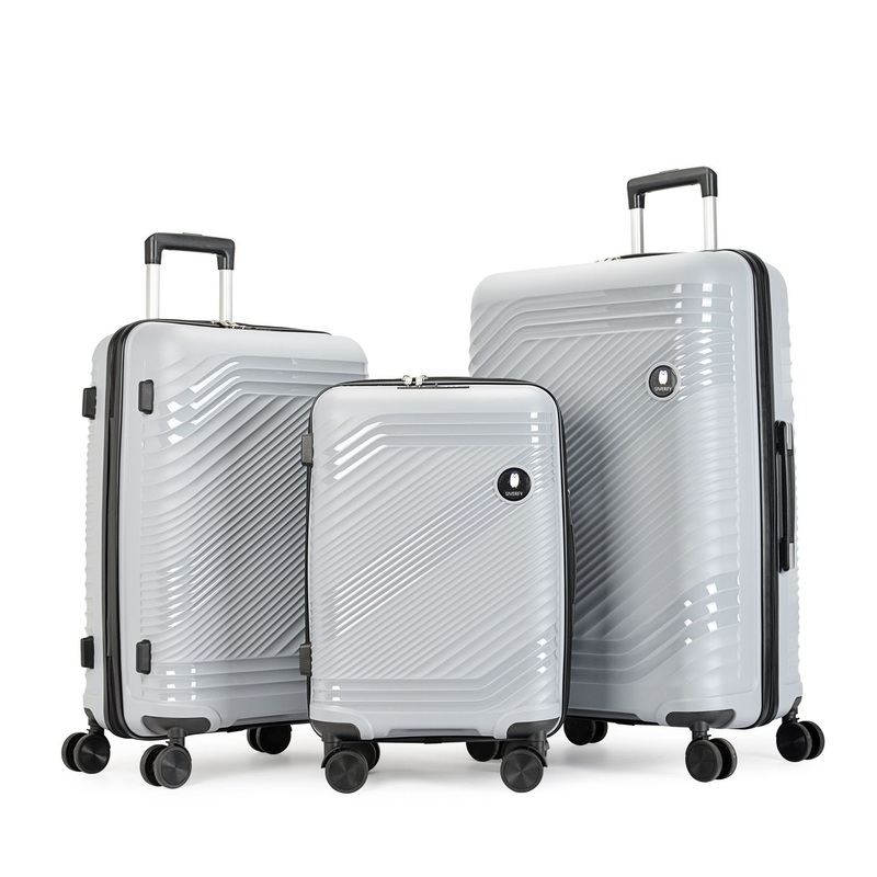 Fashion Creative Corrugated Printed Luggage New Telescopic Rod Travel Suitcase – Suitcase Set and Luggage Set price